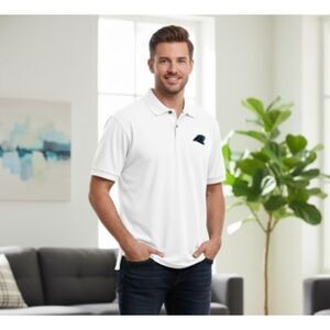 Carolina Panthers Knights Athletics Polo Shirt Embroidered Logo Logo Mens XL